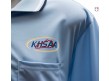 USA300KY-PB-Kentucky (KHSAA) Umpire Shirt - Powder Blue KHSAA Logo Close Up