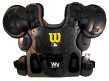 Wilson MLB West Vest Pro Gold 2 Memory Foam Umpire Chest Protector - Discolored Padding Front