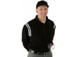 Smitty Open Bottom Half-Zip Umpire Jacket - Black and White