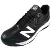 New Balance V3 Black & White Low-Cut Umpire Base Shoes