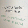 NCAA Meeting General Session Sign