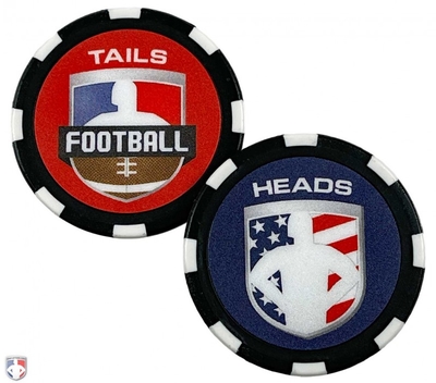 Heads and Tails of a Poker Chip Flip Coin