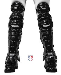 Close Up of Diamond Umpire Shin Guards