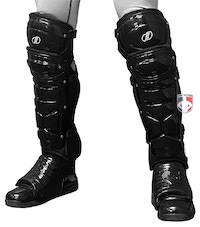 Force3 Umpite Shin Guards Worn