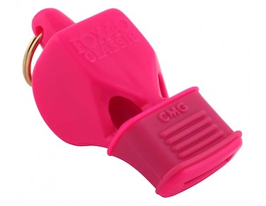 Fox 40 Classic Pink Referee Whistle with CMG