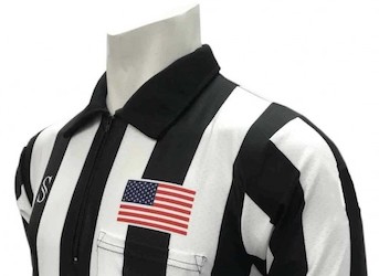 US Flag Patch on Referee Shirt Chest