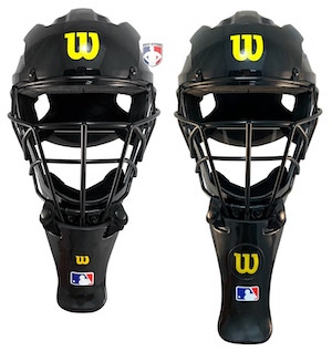 Throat Guards on Wilson Umpire Helmets