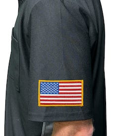 US Flag Patch on Umpire Shirt